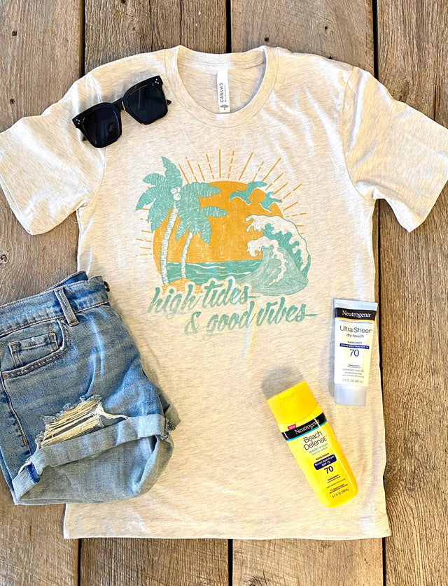 High tides & good vibes t-shirt