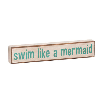 swim like a mermaid sign