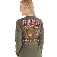 SImply Southern LS t-shirt "herd"