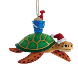 Beach turtle ornament